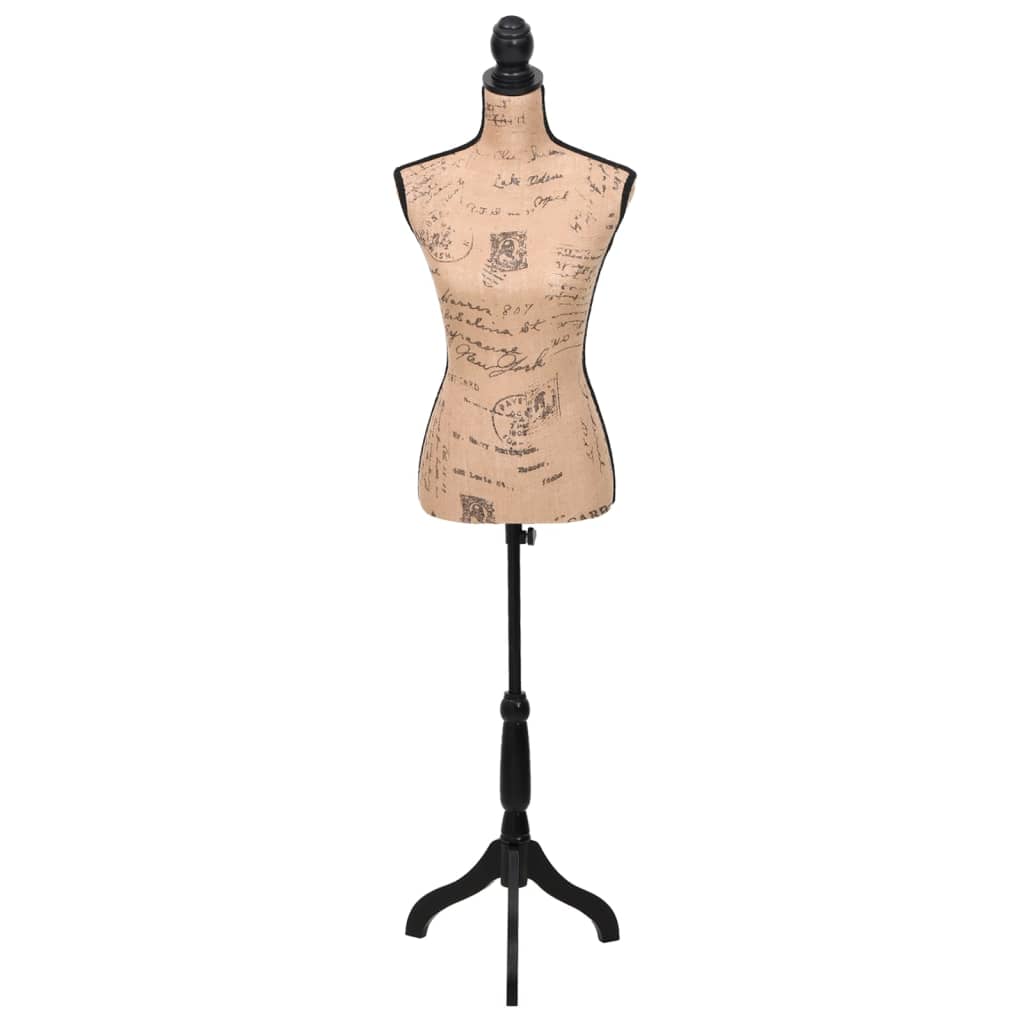 Busto Sartoriale Donna Marrone Nero Manichino in Iuta | homemem39