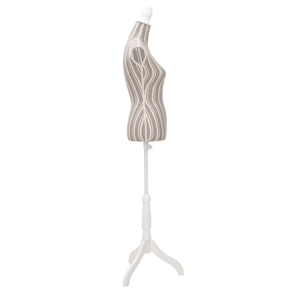 Busto Sartoriale Donna Manichino in Tessuto con Strisce | homemem39