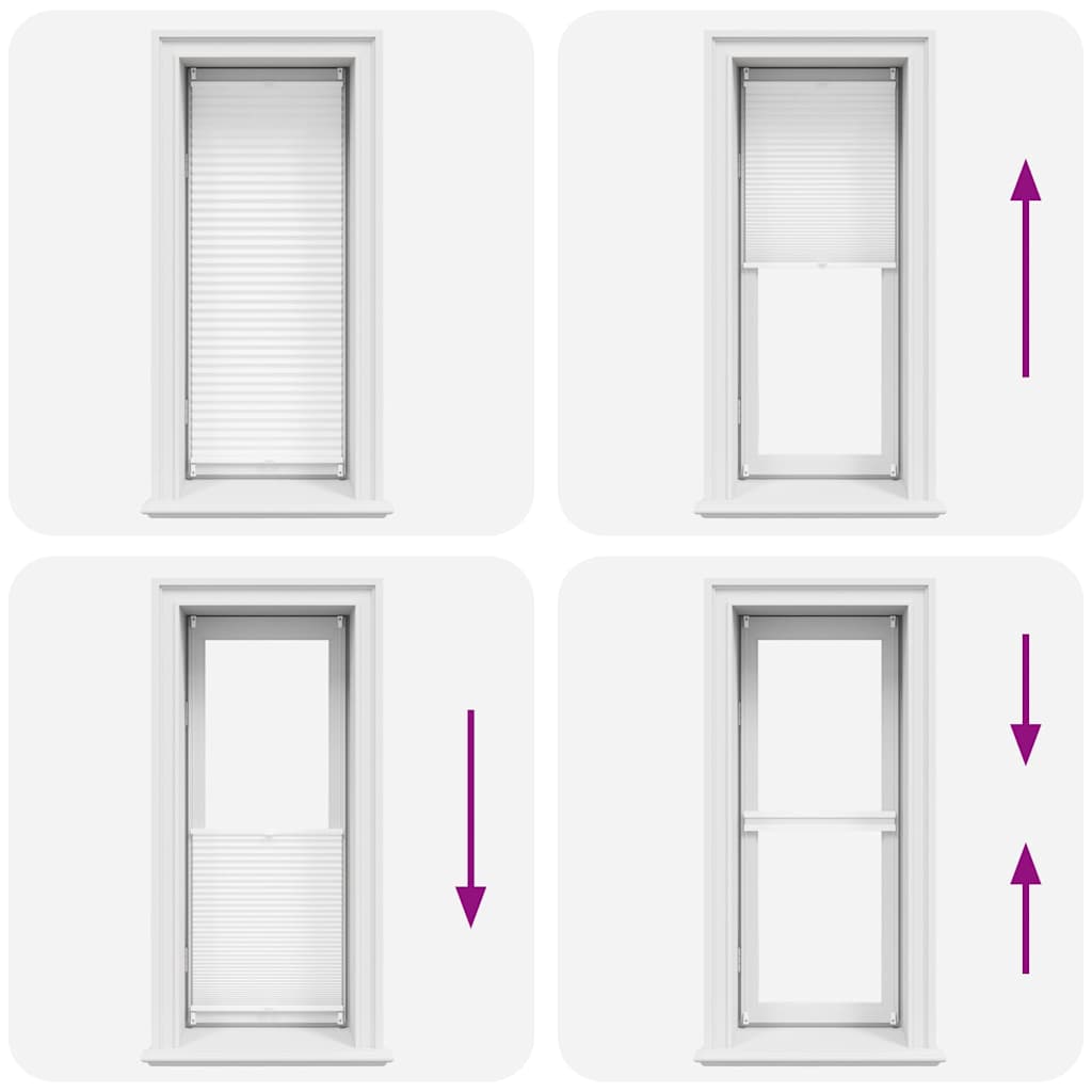 Tenda plissè 50x100cm bianca - homemem39