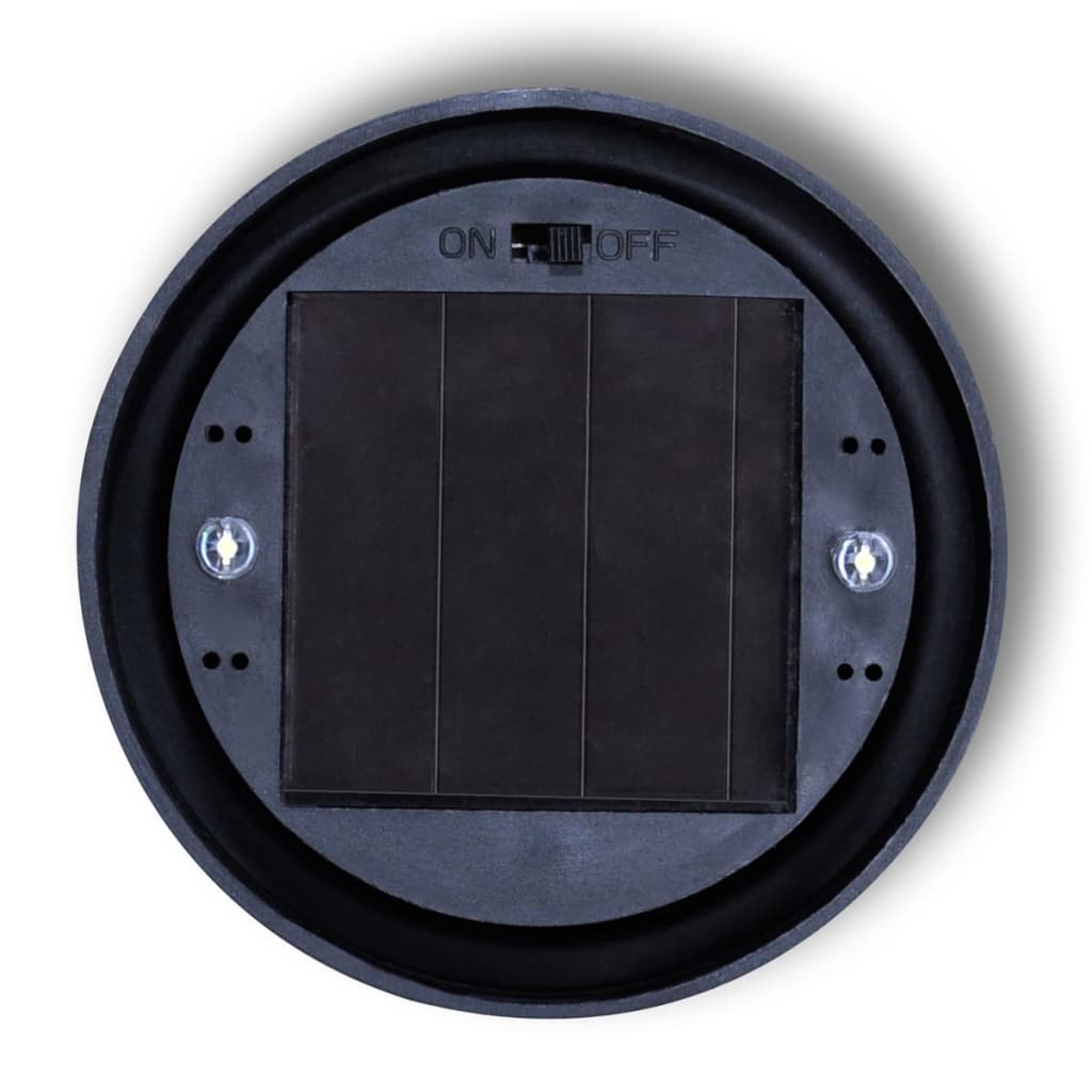 Lampioni Solari LED Giardino 4 pz Rotondi 15 cm con Picchetto - homemem39