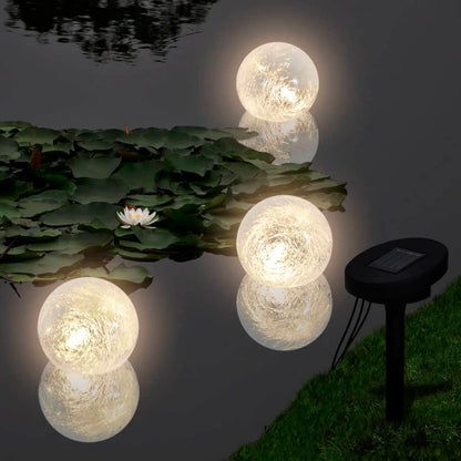 Set 3x lampada galleggiante solare a LED per laghetto piscina | homemem39