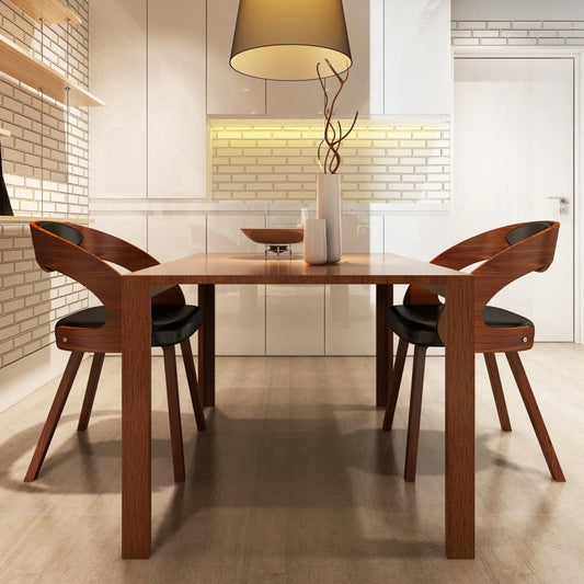 Sedie da Pranzo 2 pz Marroni in Similpelle | homemem39