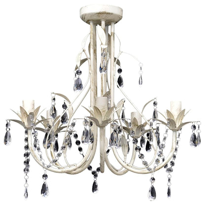 Lampada da Soffitto Lampadario in Cristallo con 5 Portalampade - homemem39