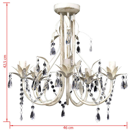 Lampada da Soffitto Lampadario in Cristallo con 5 Portalampade - homemem39