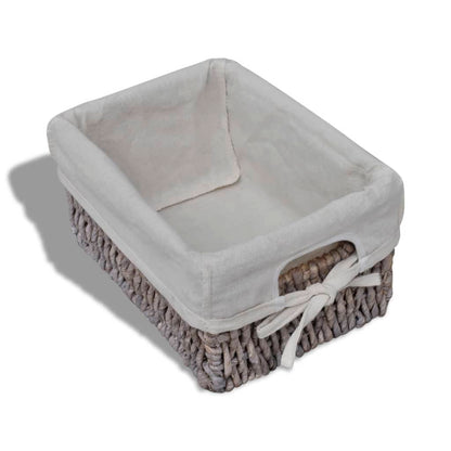 Struttura in Legno con 4 Cestini Intrecciati Marrone | homemem39
