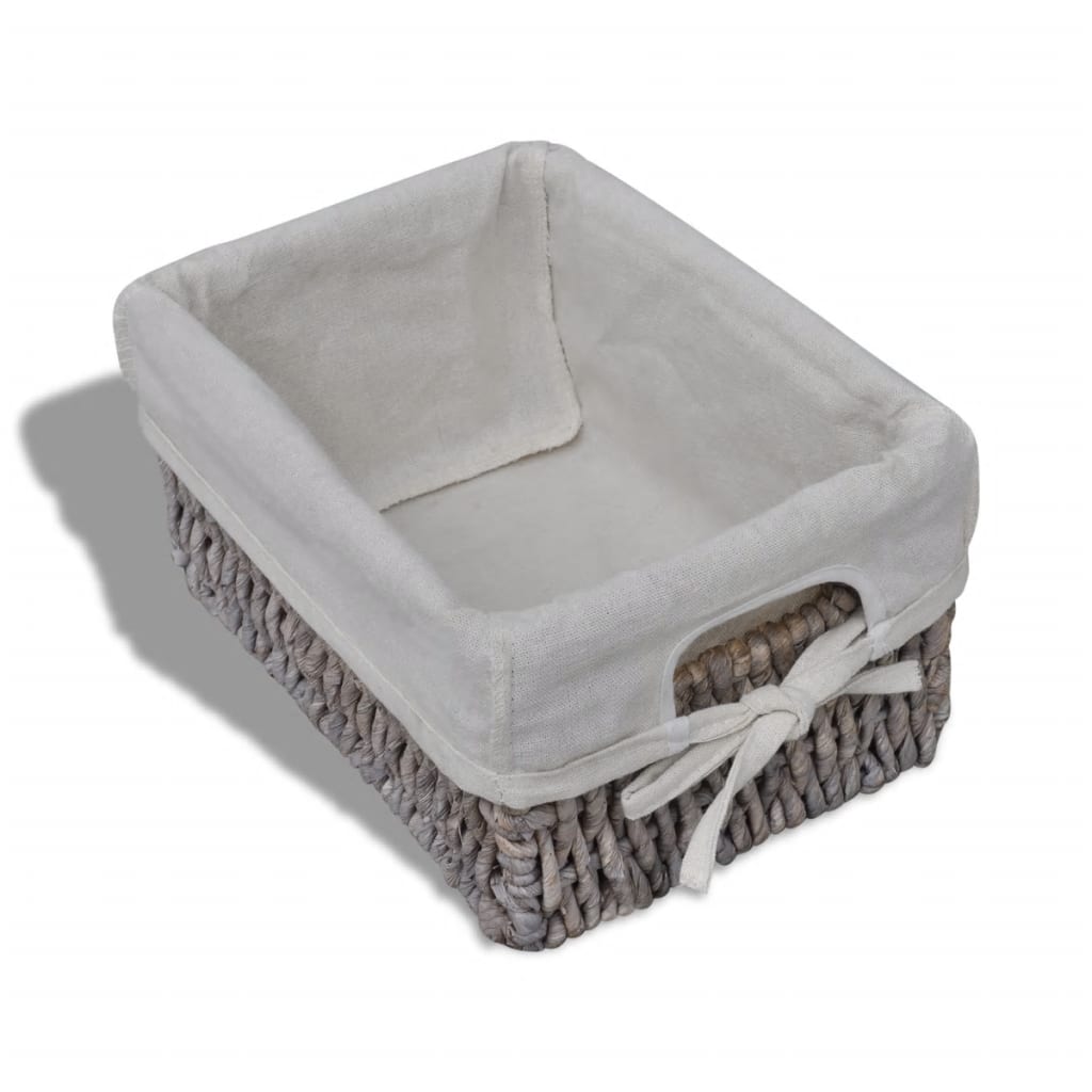 Struttura in Legno con 5 Cestini Intrecciati Marrone | homemem39