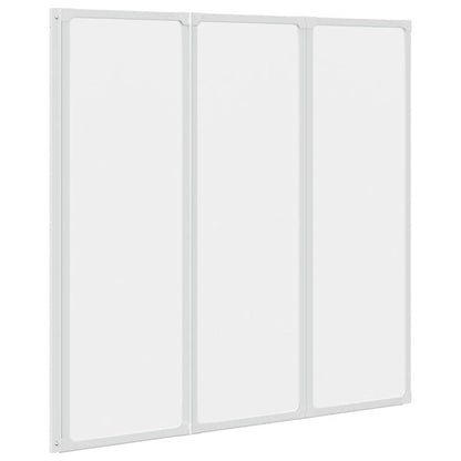 Parete per Doccia e Vasca Bagno 117x120cm 3 Pannelli Pieghevole | homemem39