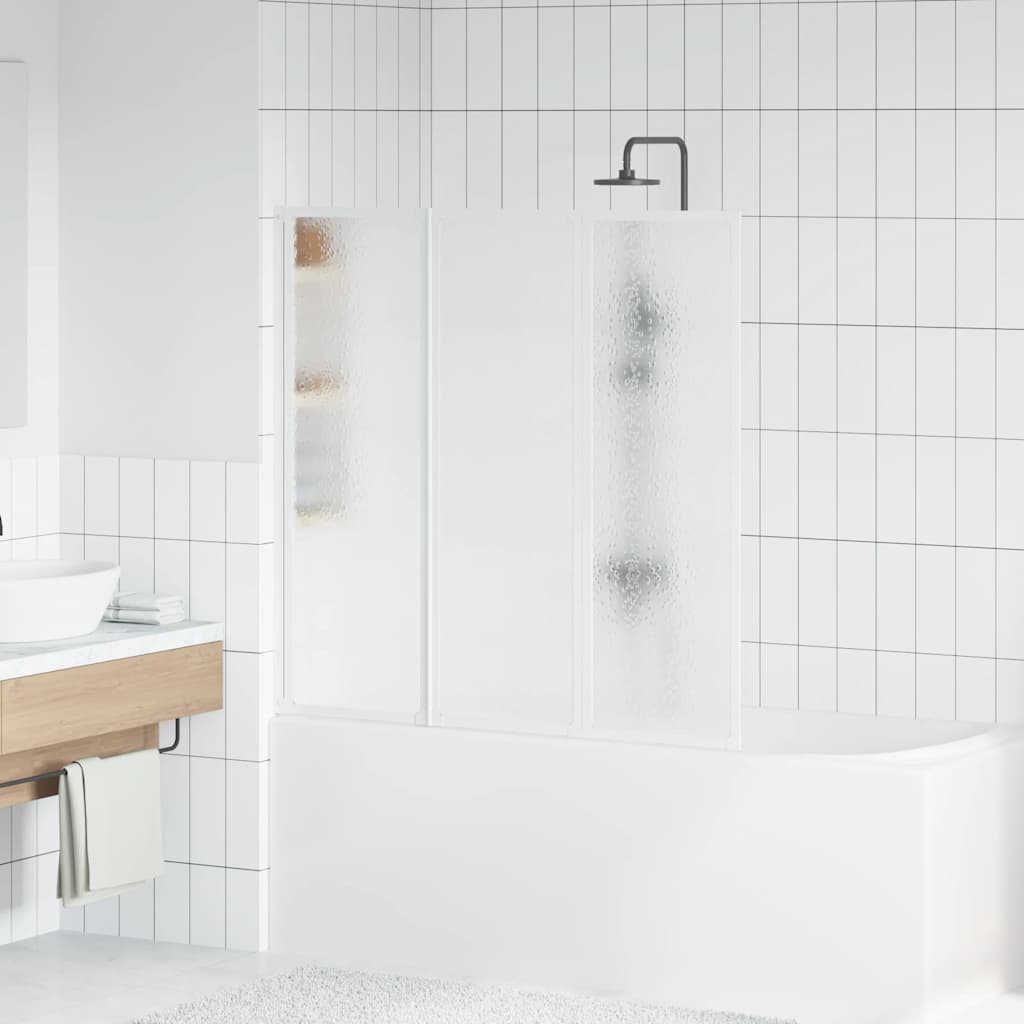 Doccia da bagno a parete 141 x 132 cm 3 Pannelli pieghevoli