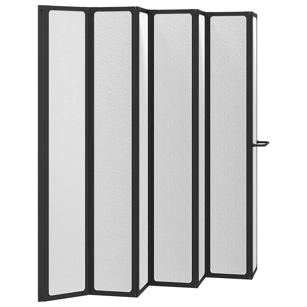 7 Pannelli pieghevoli con porta-asciugamano 140 x 168 cm doccia bagno - homemem39