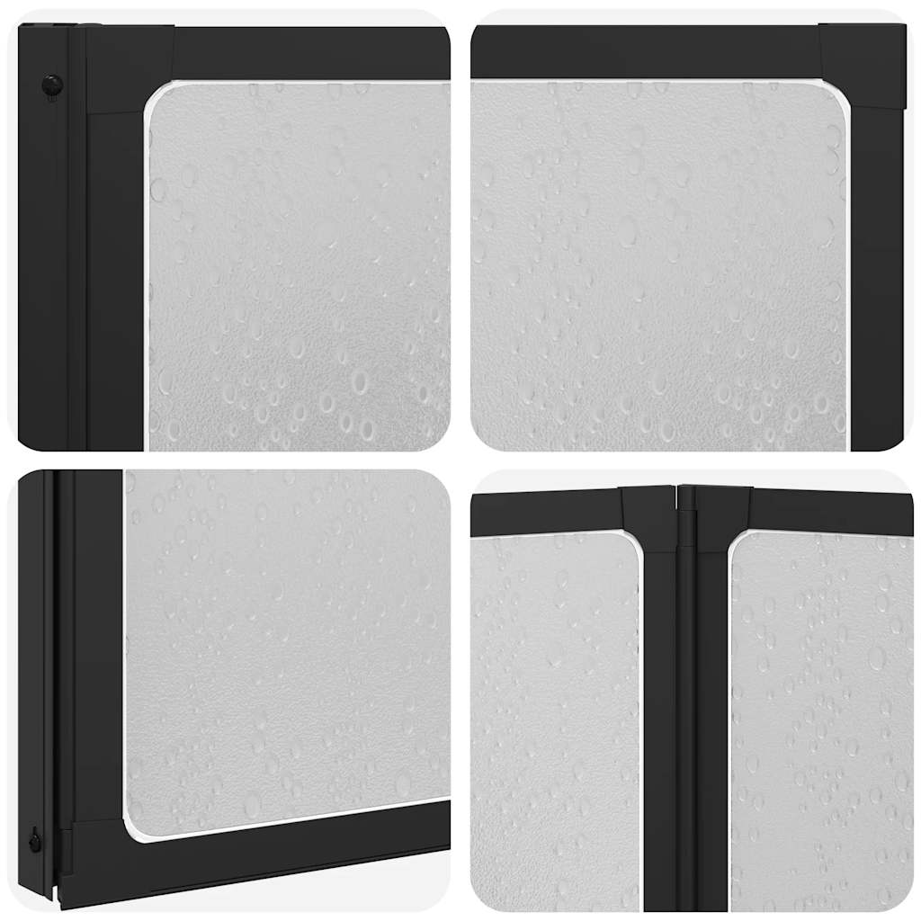 7 Pannelli pieghevoli con porta-asciugamano 140 x 168 cm doccia bagno - homemem39
