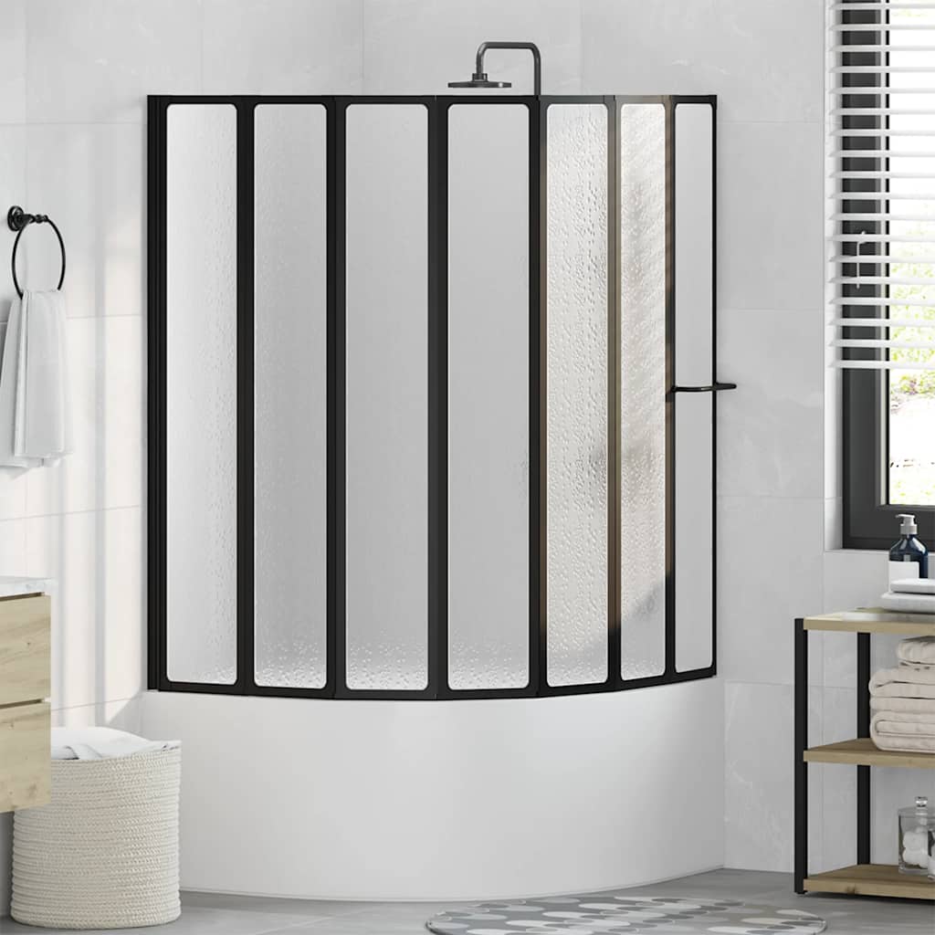7 Pannelli pieghevoli con porta-asciugamano 140 x 168 cm doccia bagno - homemem39