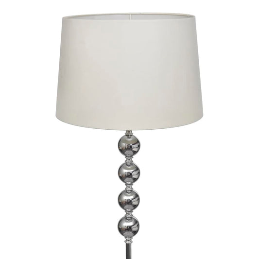 Lampada da Pavimento Supporto Alto Decorazione a 4 Sfere Bianca - homemem39