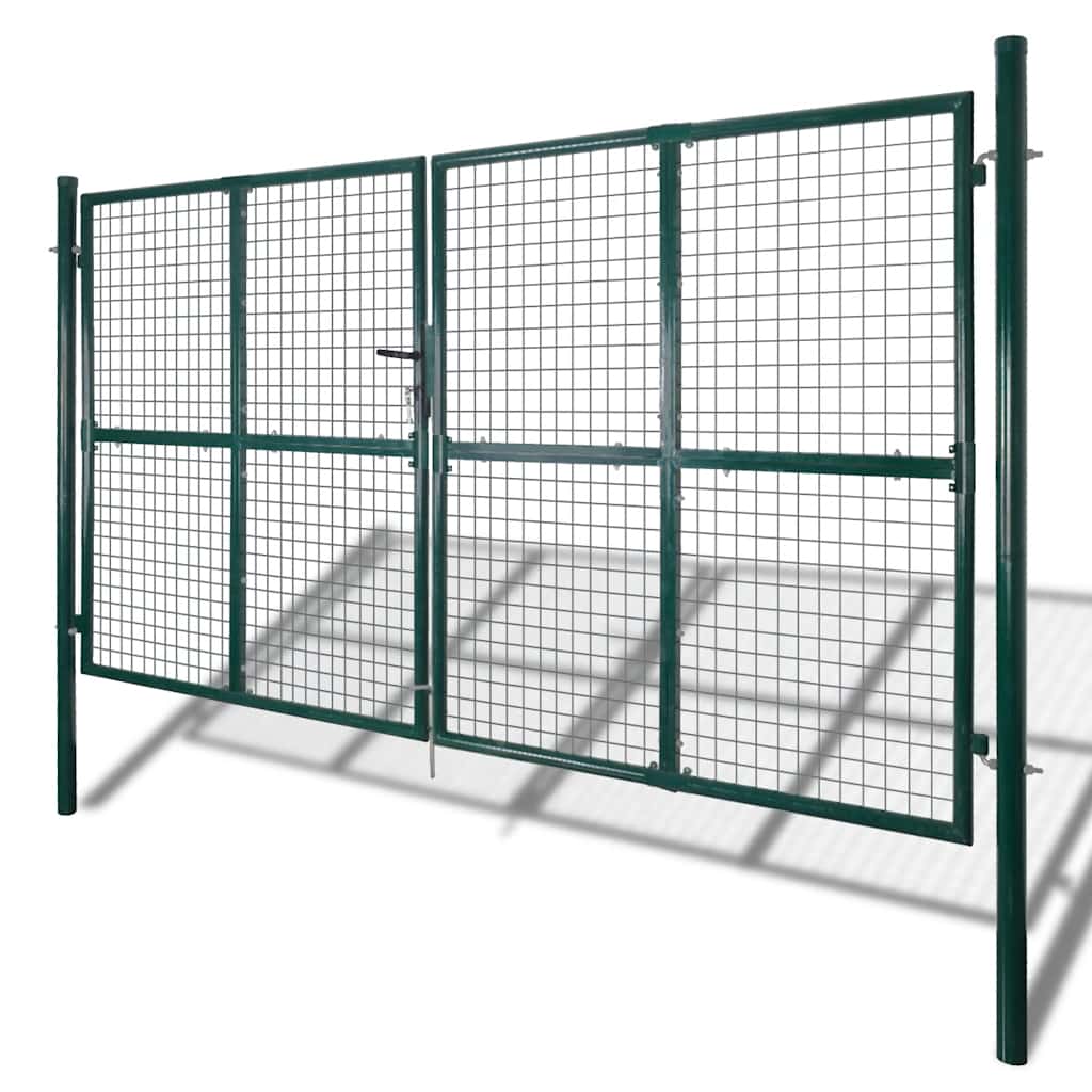 Cancello da Giardino in Rete per Recinzione, Porta, Griglia da Parete 300x200 cm | homemem39