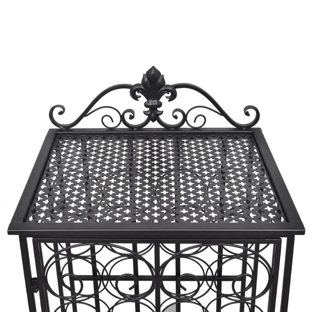 Portabottiglie per 28 Bottiglie di Vino in Metallo