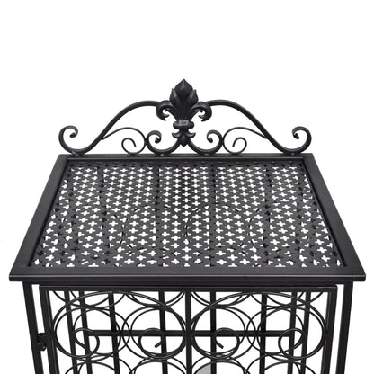 Portabottiglie per 28 Bottiglie di Vino in Metallo