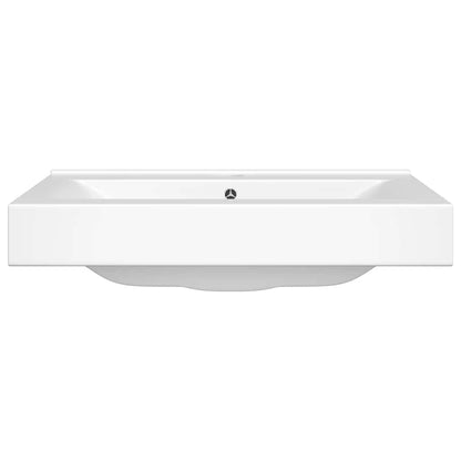 Luxury White Ceramic Sink with Tap Hole 60x46 cm