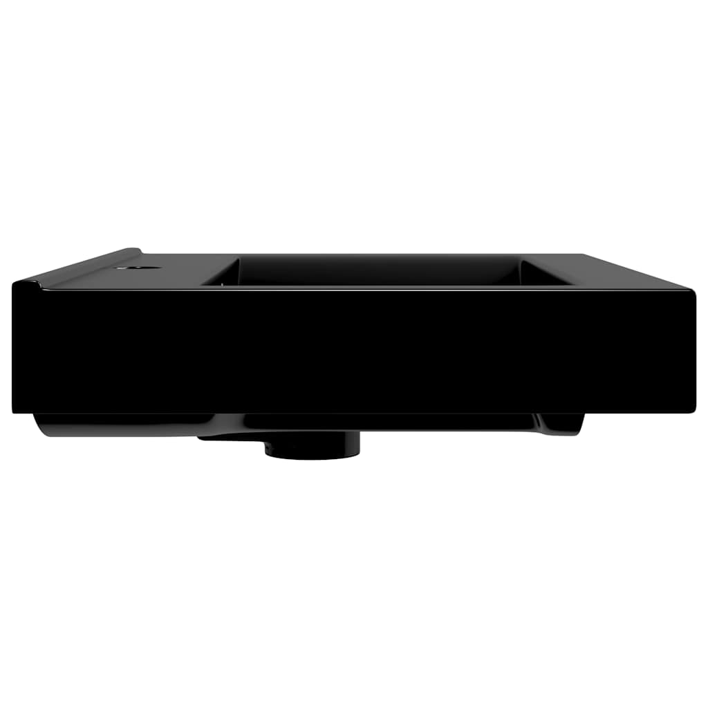 Luxury White Ceramic Sink with Tap Hole 60x46 cm