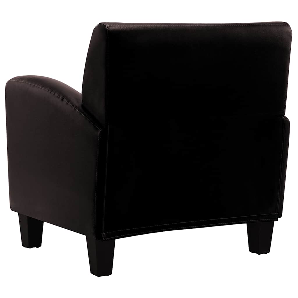 Poltrona Marrone Scuro in Similpelle - homemem39