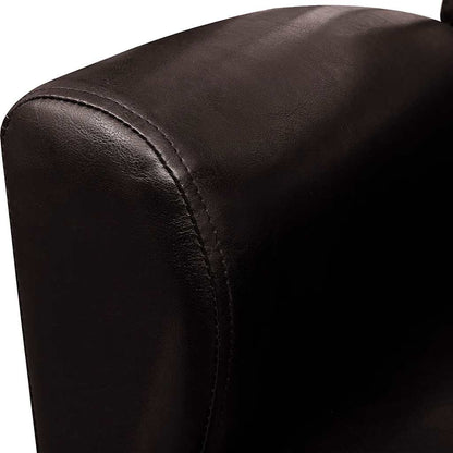 Poltrona Marrone Scuro in Similpelle - homemem39