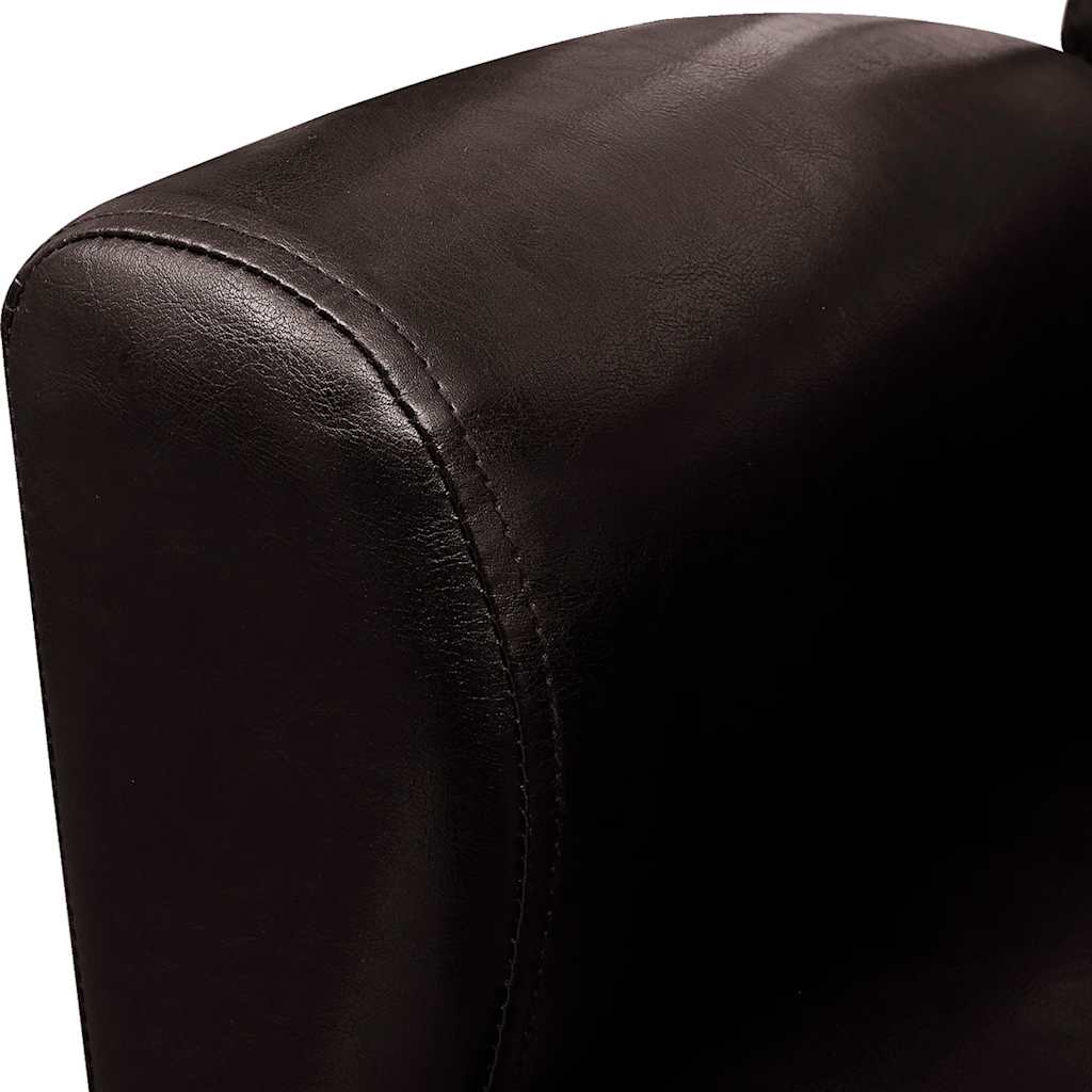 Poltrona Marrone Scuro in Similpelle
