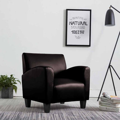 Poltrona Marrone Scuro in Similpelle