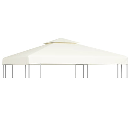 Telo di Ricambio per Gazebo 310g/m² Bianco Crema 3x3m - homemem39