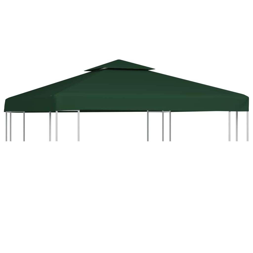 Telo di Ricambio per Gazebo 310g/m² Verde 3x3m - homemem39