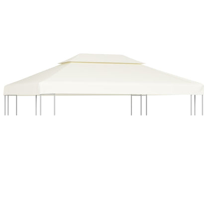 Telo di Ricambio per Gazebo 310g/m² Bianco Crema 3x4m - homemem39