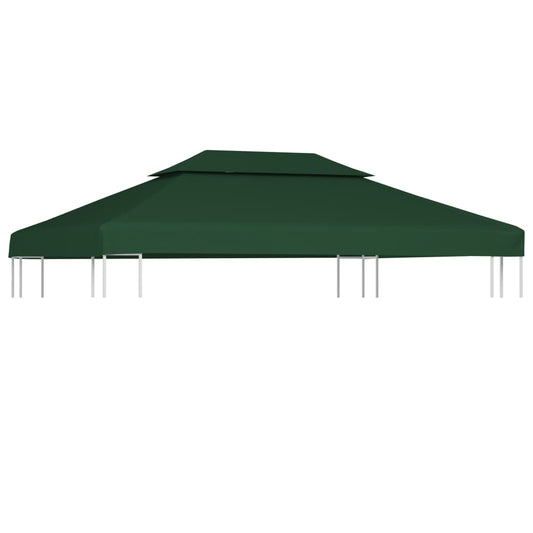 Telo di Ricambio per Gazebo 310g/m² Verde 3x4m - homemem39