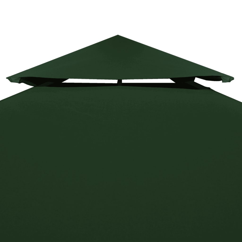 Telo di Ricambio per Gazebo 310g/m² Verde 3x4m - homemem39