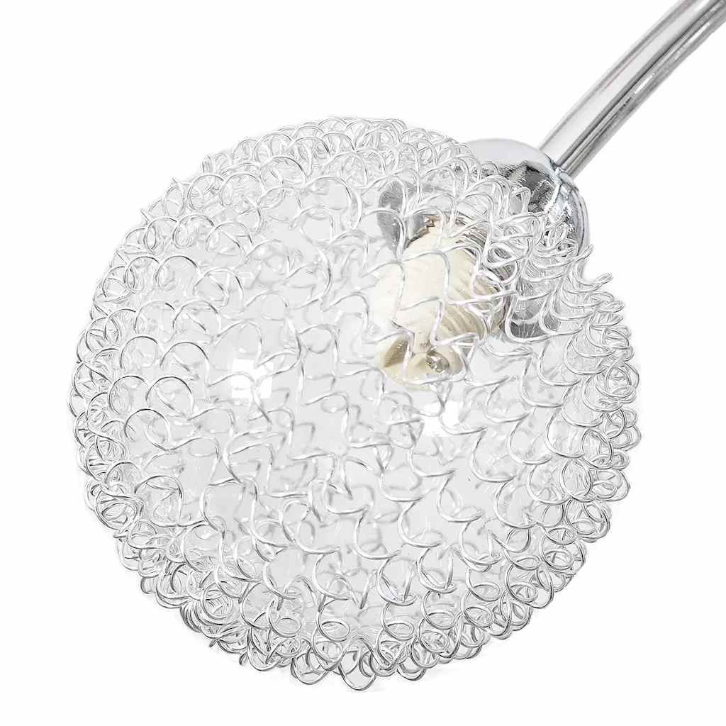 Lampada da Soffitto Paralume in Rete Metallica 4 Lampadine G9