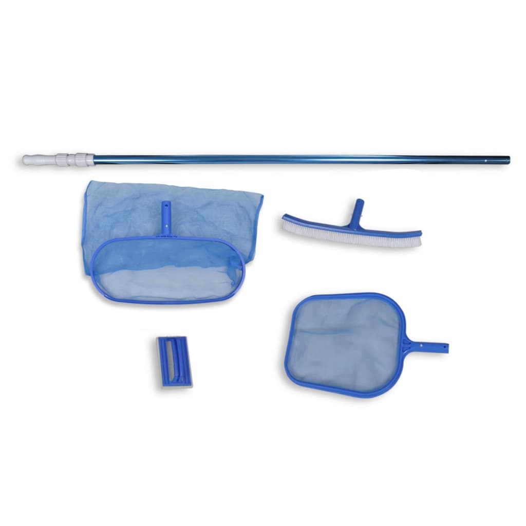 Set pulizia piscina spazzola 2 schiumatoi foglie 1 palo telescopico | homemem39