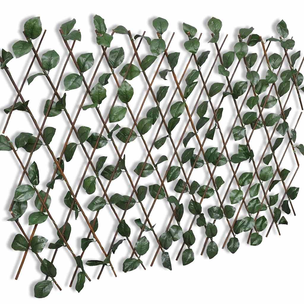 Recinto in Salice a Traliccio 5 pz Foglie Artificiali 180x90 cm | homemem39
