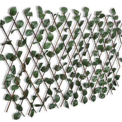 Recinto in Salice a Traliccio 5 pz Foglie Artificiali 180x90 cm - homemem39