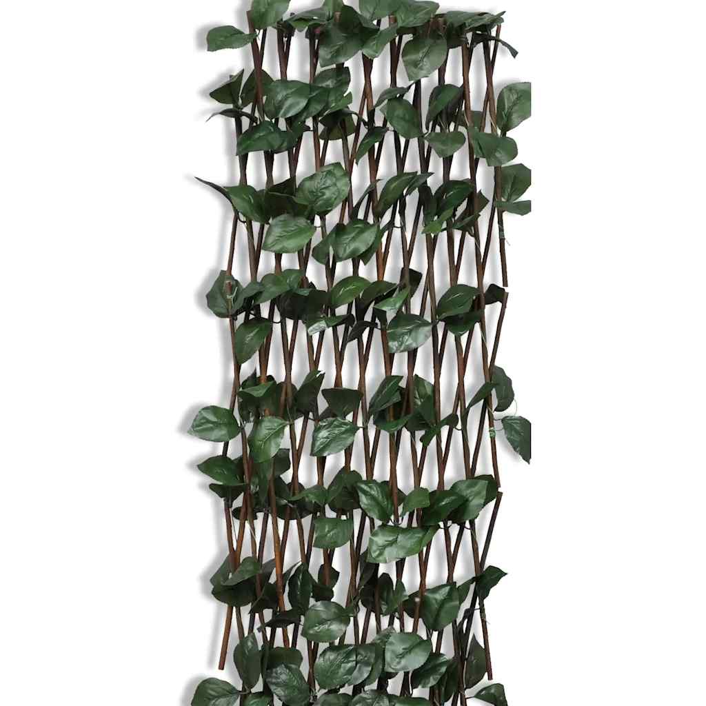 Recinto in Salice a Traliccio 5 pz Foglie Artificiali 180x90 cm | homemem39