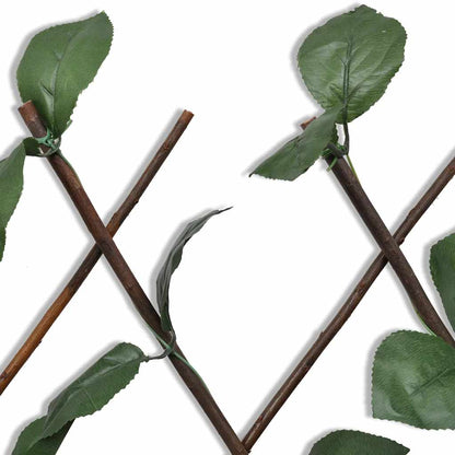 Recinto in Salice a Traliccio 5 pz Foglie Artificiali 180x90 cm | homemem39