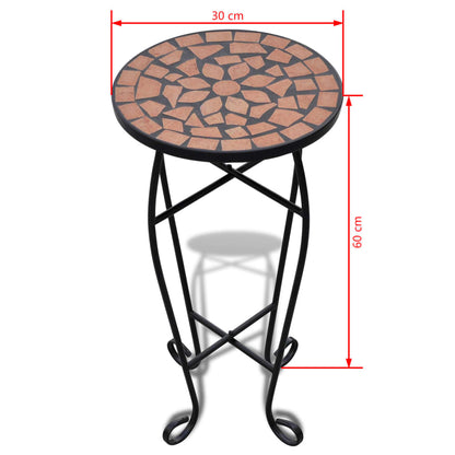 Tavolino per Piante con Mosaico Terracotta - homemem39