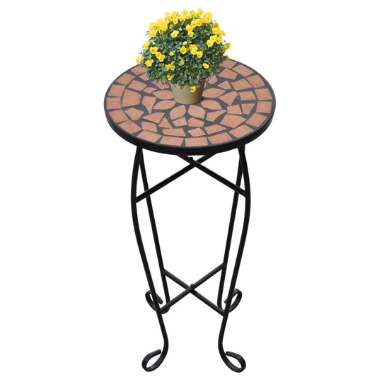 Tavolino per Piante con Mosaico Terracotta - homemem39