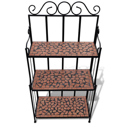 Piedistallo per Piante Terracotta con Mosaico | homemem39