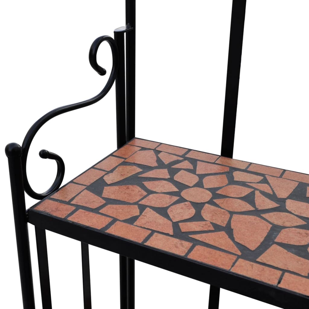 Piedistallo per Piante Terracotta con Mosaico | homemem39