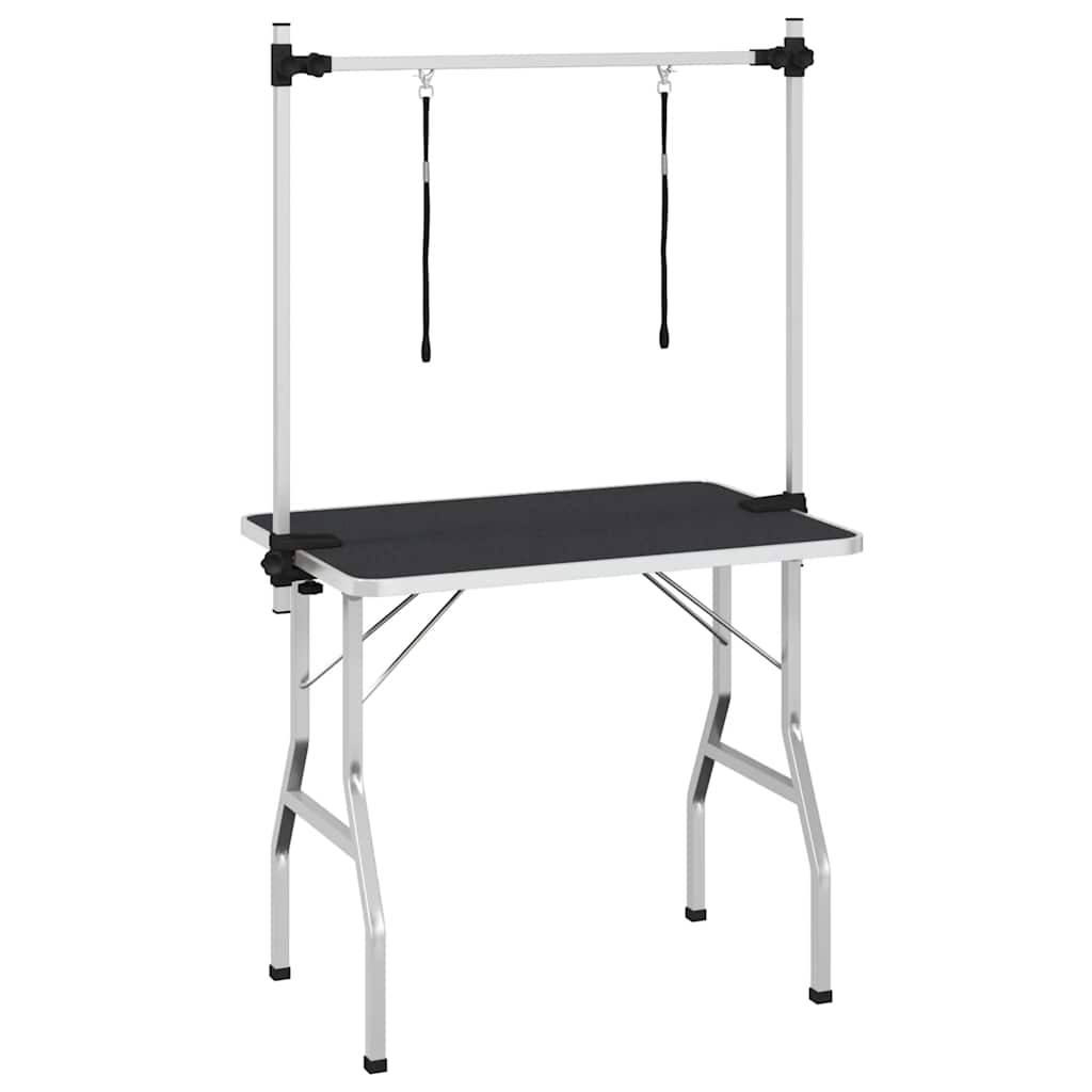 Tavolo Toelettatura Cani Gatti Animali Regolabile 2 Guinzagli - homemem39