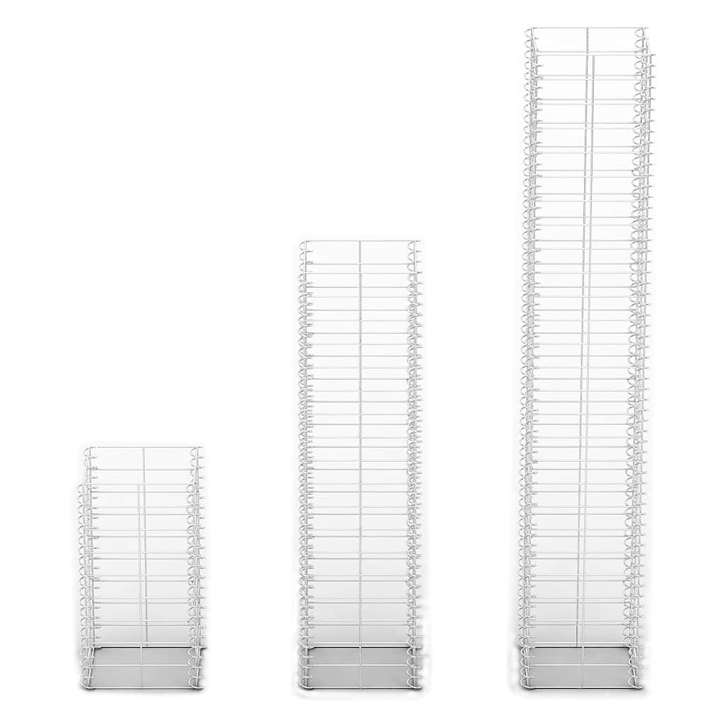 Set Gabbioni 3 pz in Filo Zincato