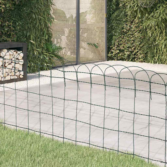 Recinzione per Giardino in Ferro Verniciato a Polvere 25x0,65 m - homemem39