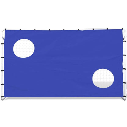 Porta da Calcio e Telone con Buchi per Allenamento 240x92x150cm - homemem39