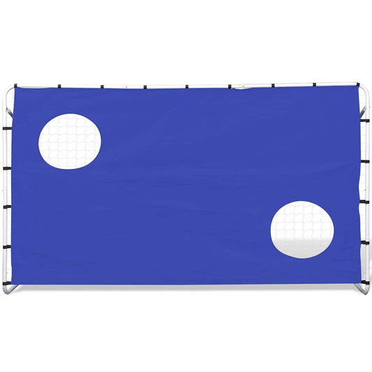 Porta da Calcio e Telone con Buchi per Allenamento 240x92x150cm - homemem39