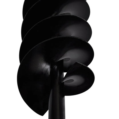 Trapano da Terra Maniglia Auger 100 mm Tre Spirali Acciaio Nero - homemem39