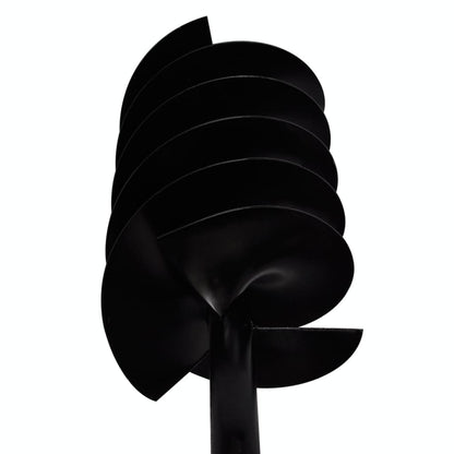 Trapano terra con maniglia 150 mm doppia spirale Acciaio Nero - homemem39