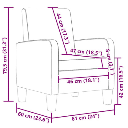 Poltrona Nera in Similpelle