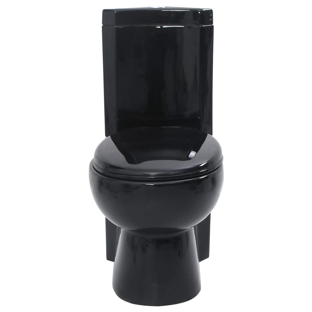 Vaso WC in Ceramica da Bagno ad Angolo Nero - homemem39