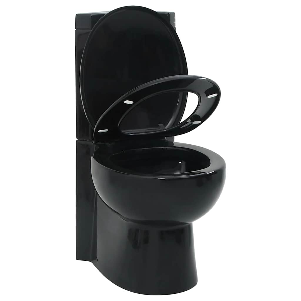 Vaso WC in Ceramica da Bagno ad Angolo Nero | homemem39